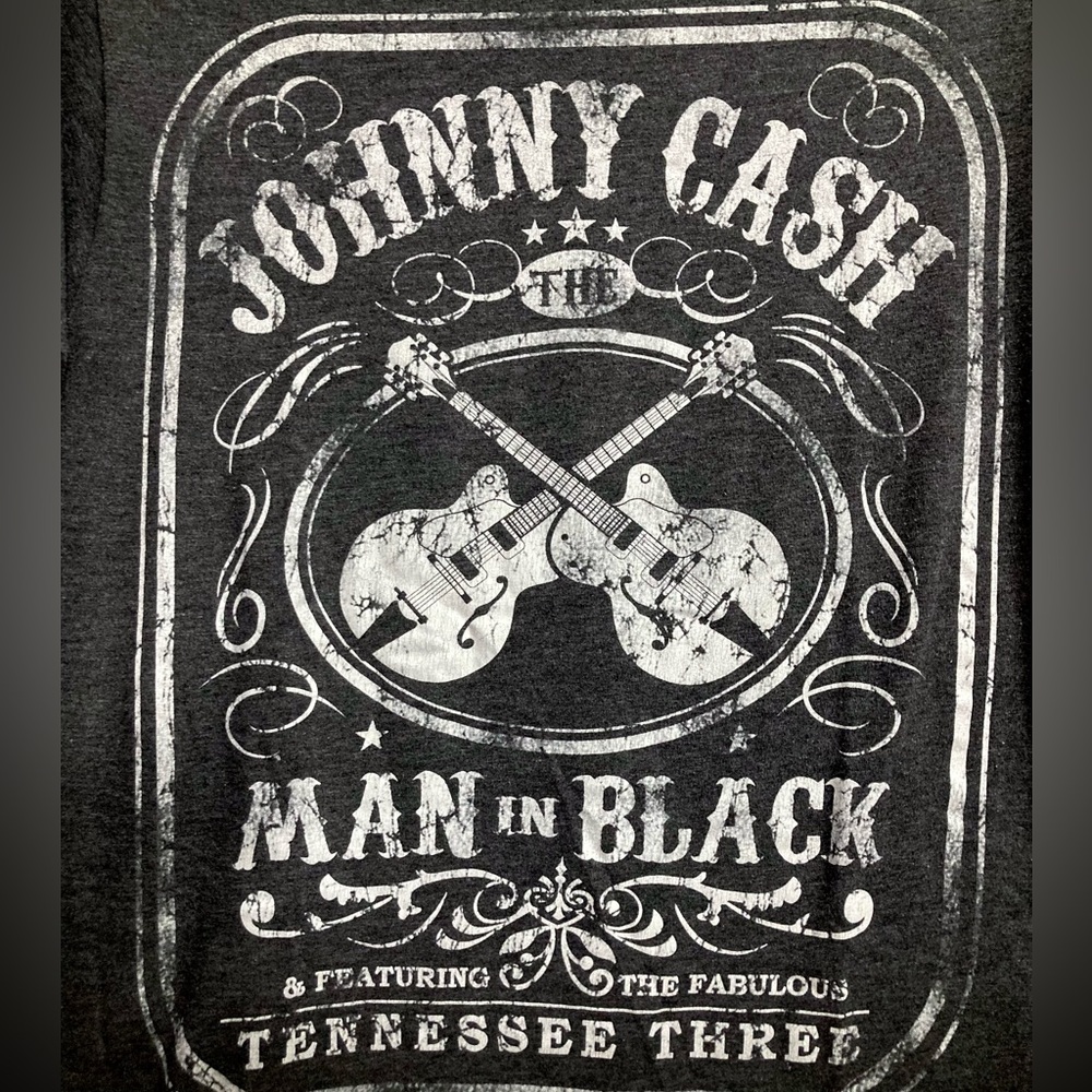 Johnny Cash The Man In Black Band T-Shirt Size S